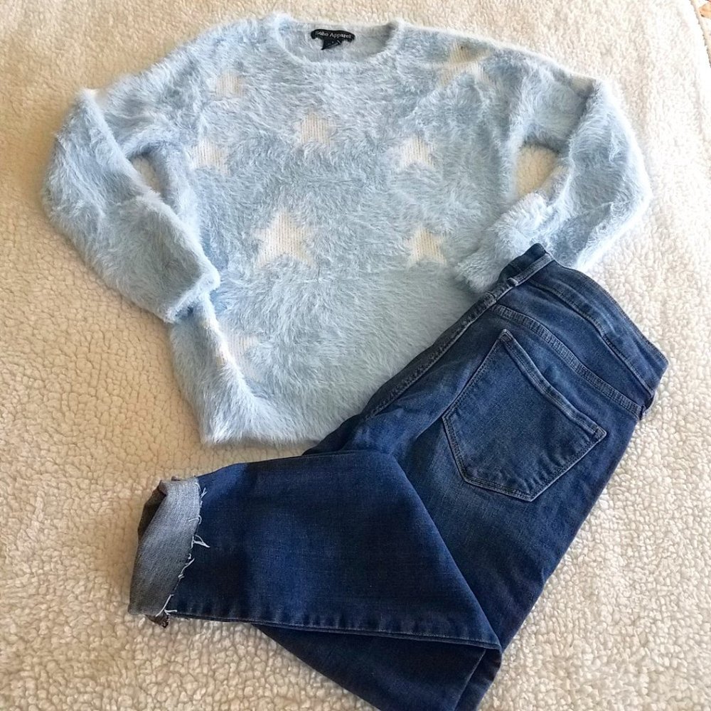 Soho Apparel Baby Blue White Stars M